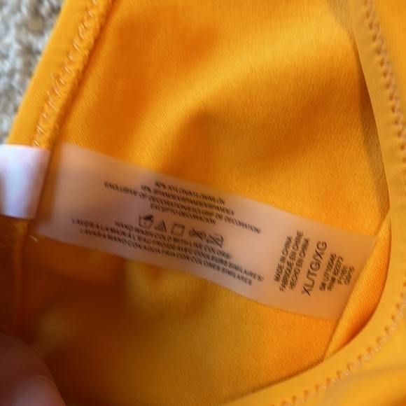 Raisins XL yellow gold XL bikini bottom with side ties - Picture 5 of 8